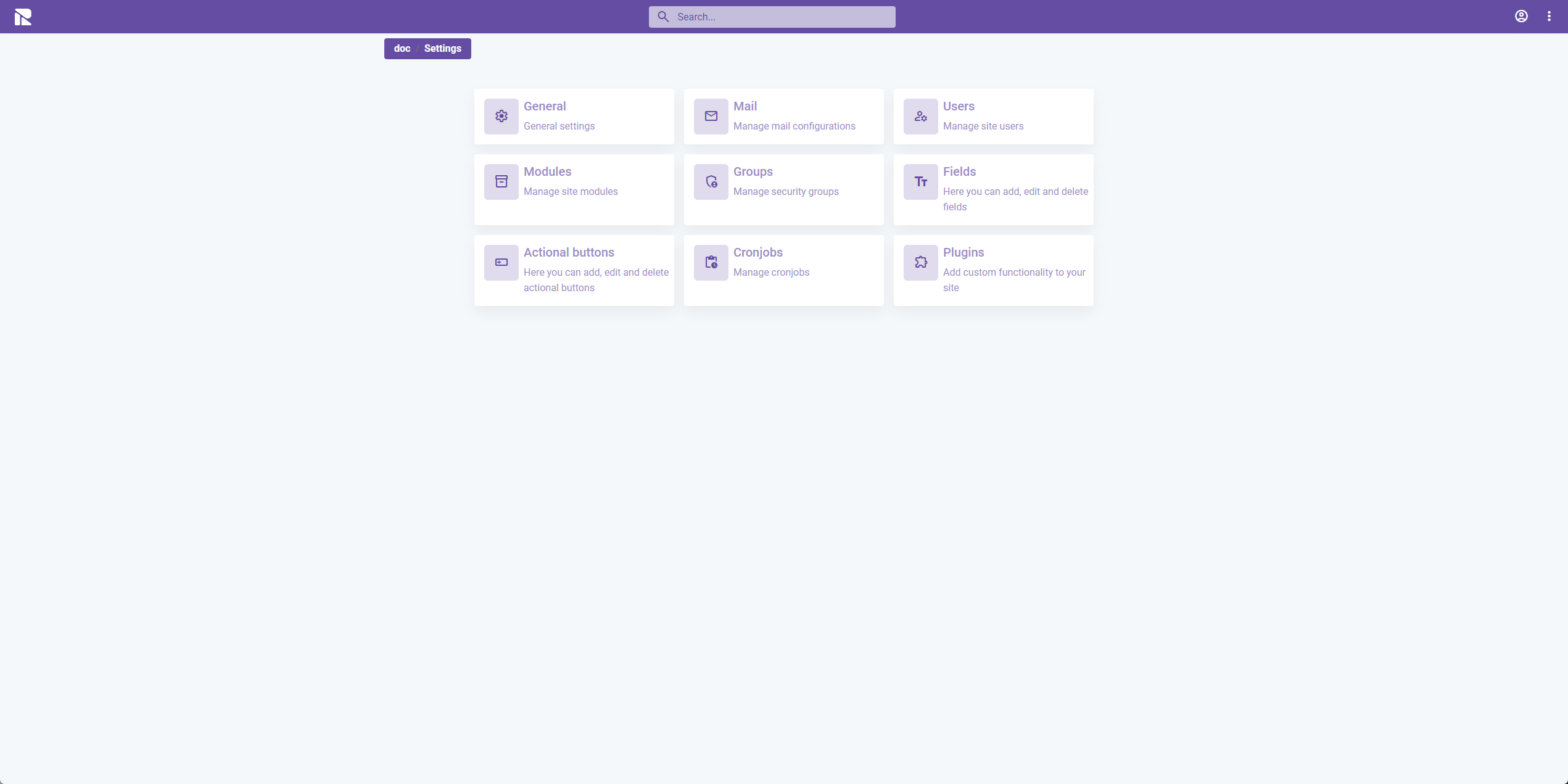 Site Settings Overview